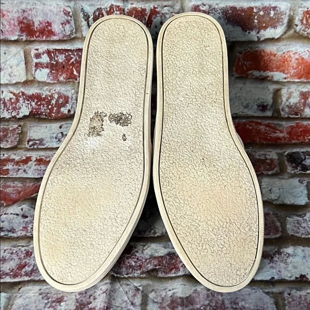 * Calvin Klein Cream Slip-On Sneakers